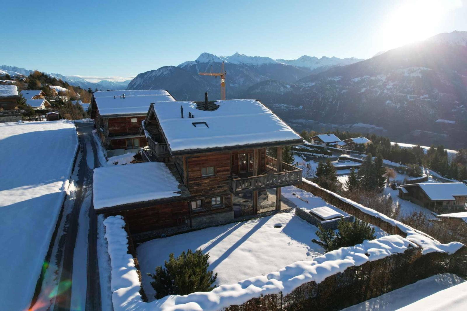 Magnifique chalet en vieux bois avec vue panoramique