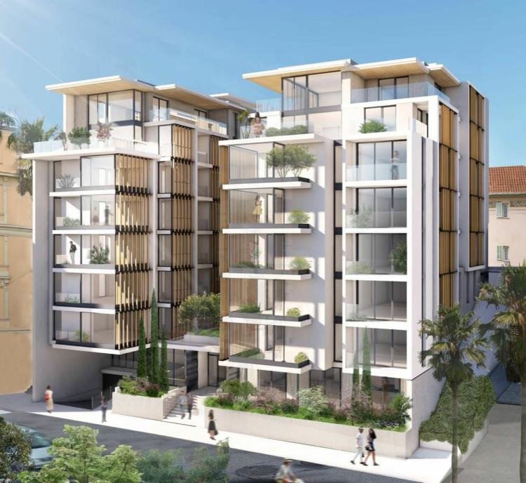 Appartement vue mer dans la prestigieuse résidence Olympe à Beausoleil, à la frontière de Monaco