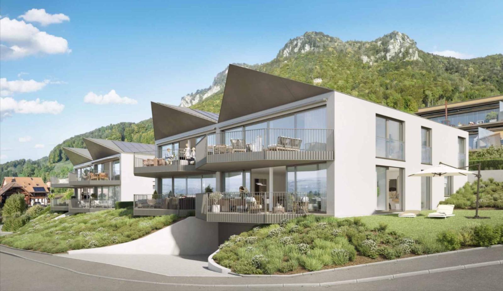 Appartement 4.5 pièces de standing avec vue panoramique sur le lac de la Gruyère