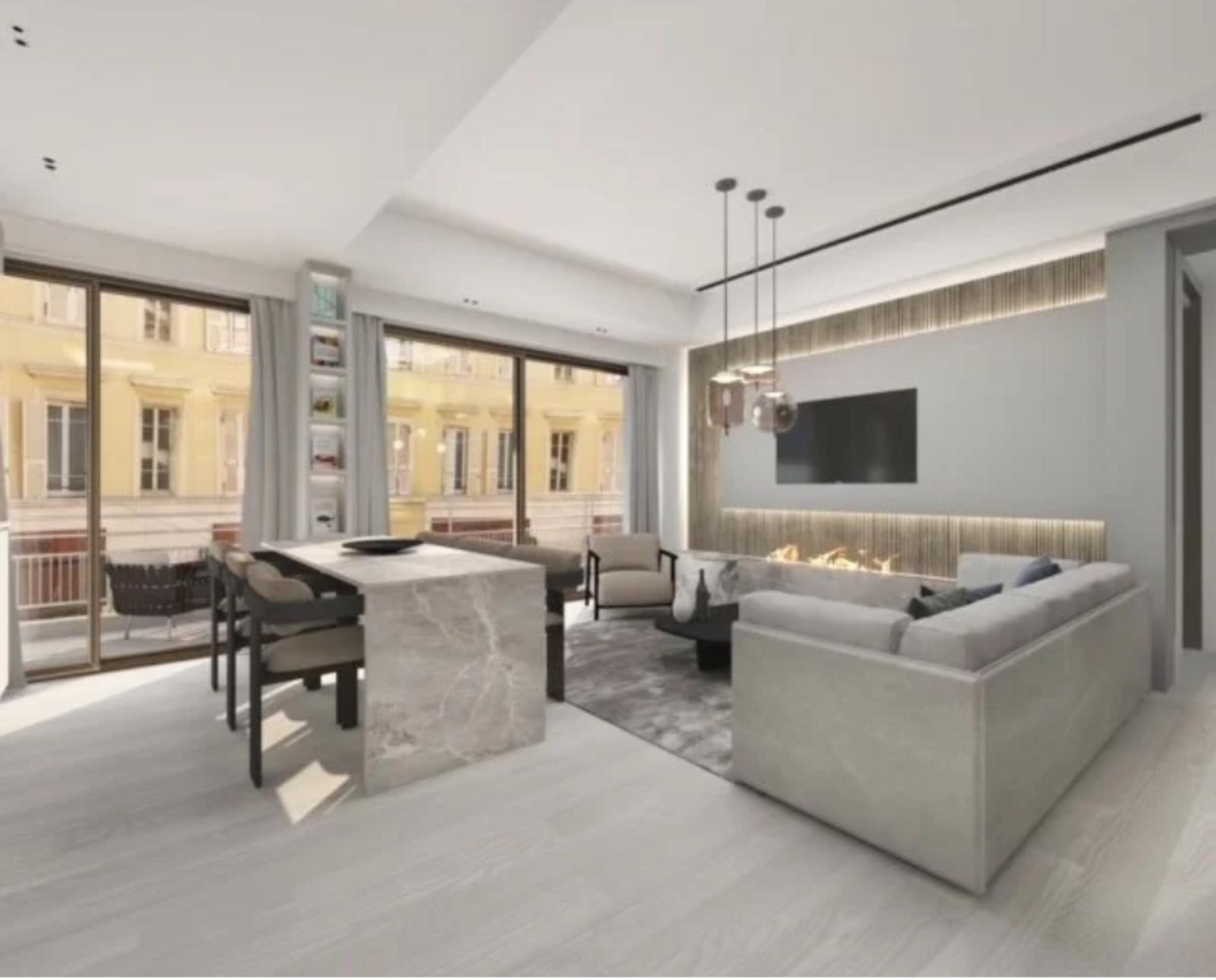 Appartement de 3 pièces rénové - Condamine - Vue échappée sur le Circuit F1