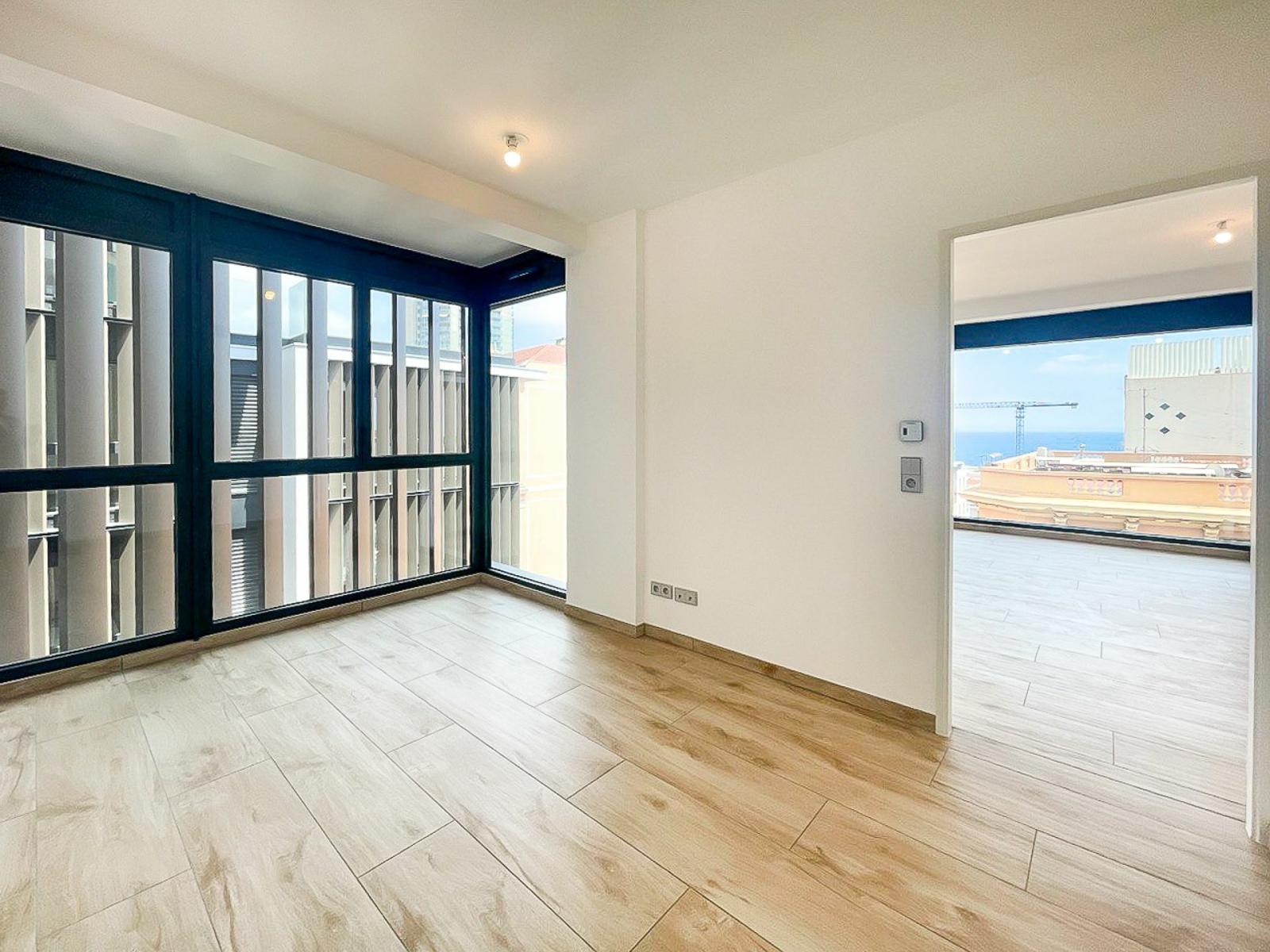 Appartement vue mer dans la prestigieuse résidence Olympe à Beausoleil, à la frontière de Monaco